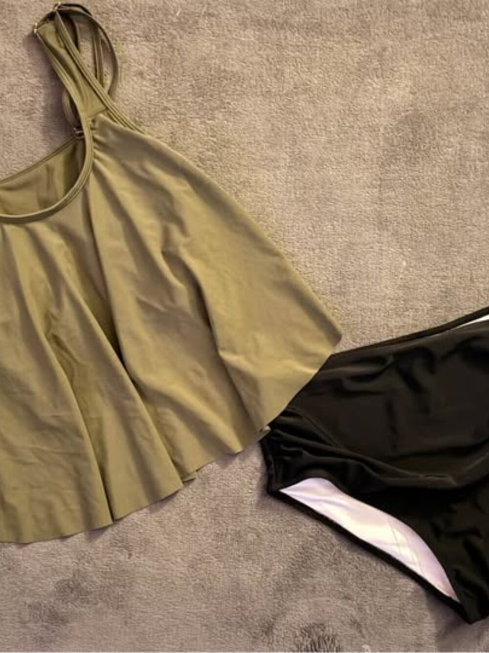 Two-Piece Ruffle Tankini Swimsuit